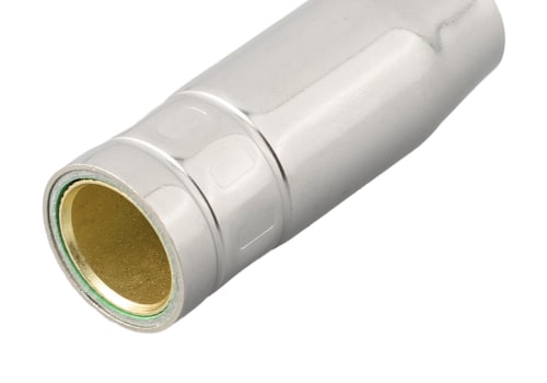 Why is it important to use a gas nozzle of the correct size?