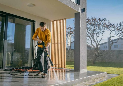 Can you wash a house with hot water pressure washer?