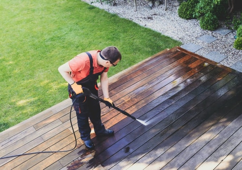 What psi pressure washer do i need to clean a deck?