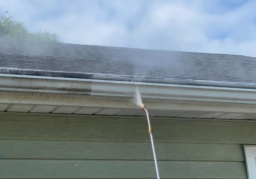 Is it safe to clean gutters with pressure washer?