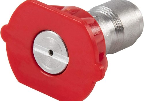 What is 0 degree pressure washer nozzle used for?