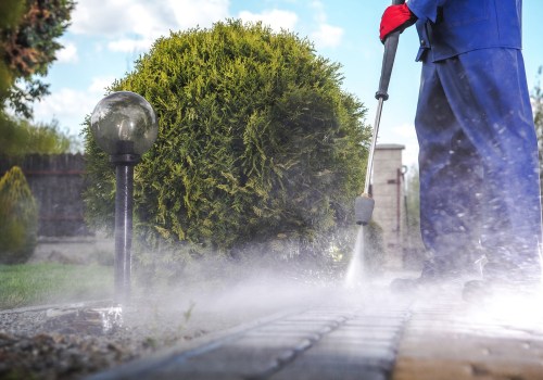 Are there any local regulations that must be followed when performing power or high-pressure washing jobs?