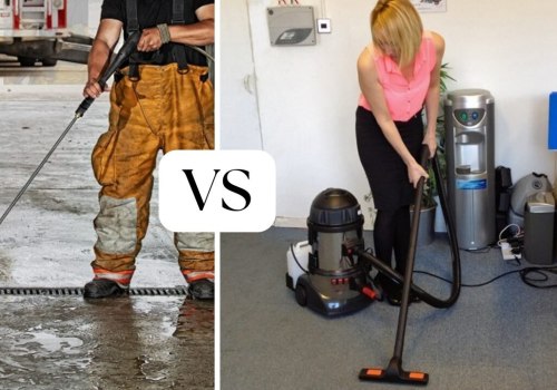 What's the difference between a pressure washer and a steam cleaner?