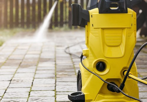 What should you not do with a pressure washer?